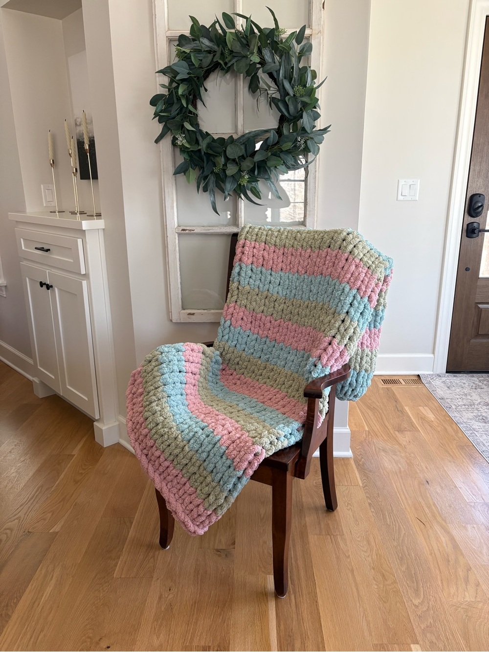 Hand made chunky blanket